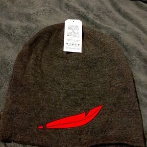 Feather beanie
